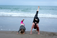 Kara's Yoga Session On the Beach